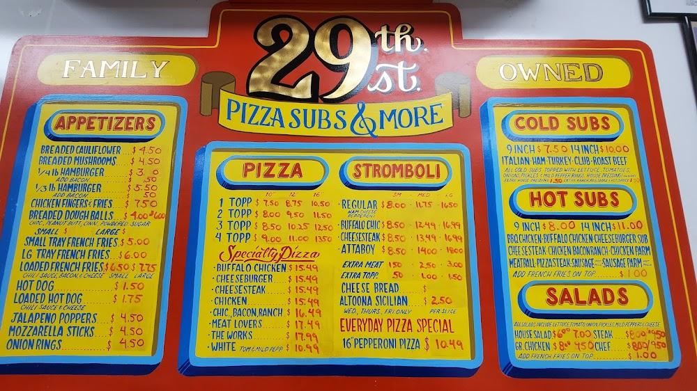 29th St Pizza Subs & More Menu image 3